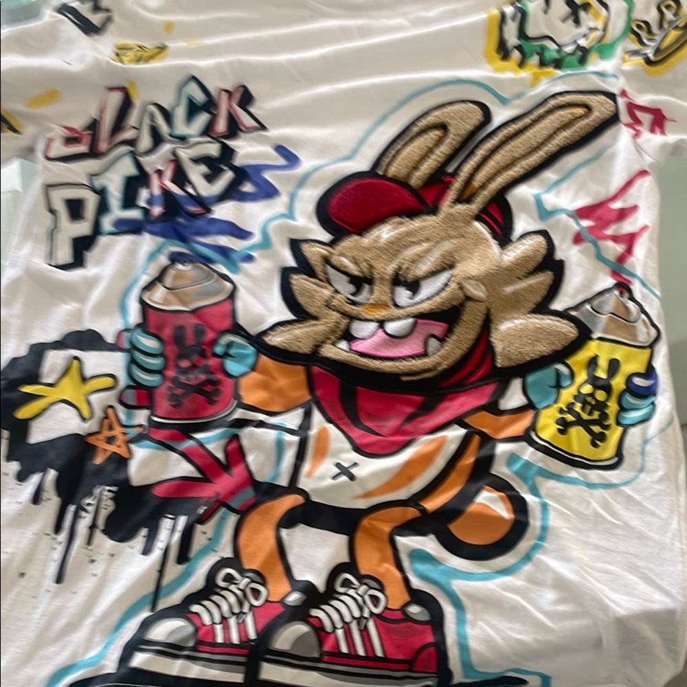 Graphic T-Shirt with Cartoon Design
